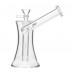 6 Inch Clear Glass Hourglass Sidecar Rig