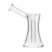 6 Inch Clear Glass Hourglass Sidecar Rig