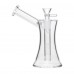 6 Inch Clear Glass Hourglass Sidecar Rig