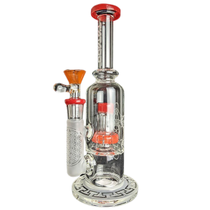 TATAOO - 9" Etched Alchemy Water Pipe - [C33] 