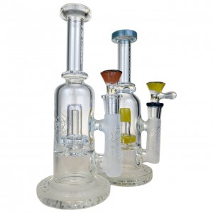 TATAOO - 9" Etched Alchemy Water Pipe - [C33] 