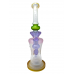 TATAOO Glass Sand Blasted Crystal Spikes Showerhead Perc Water Pipe Rig - [C78]