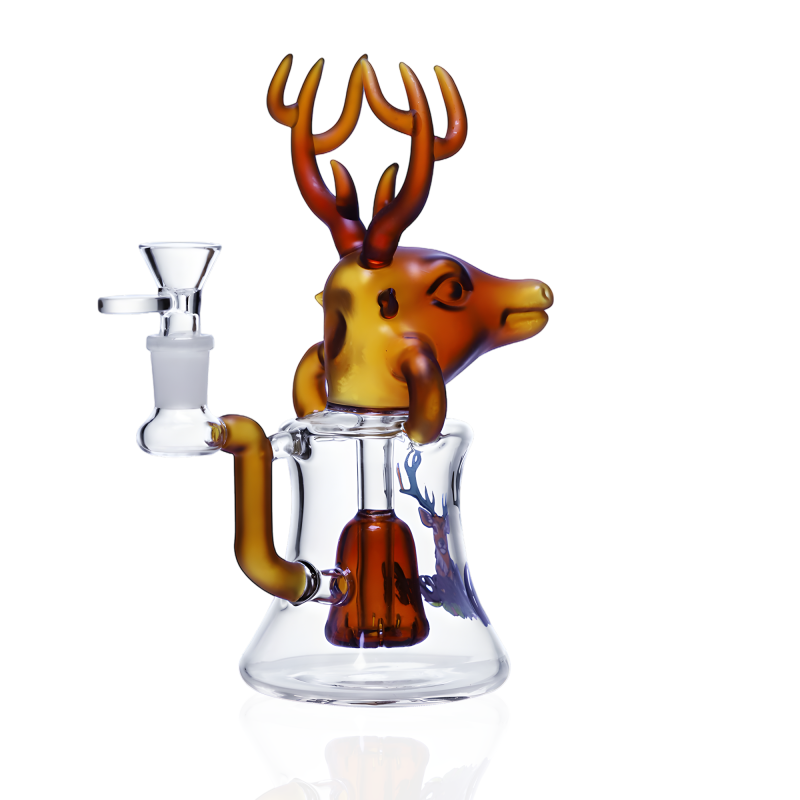 Cheech 8.5" High Deer In The Forest Water Pipe