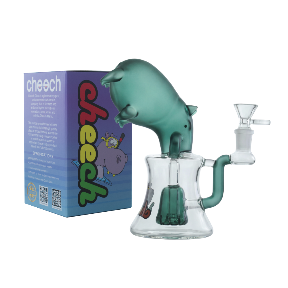 Cheech 8 inch capybara driving novelty glass Water Pipe