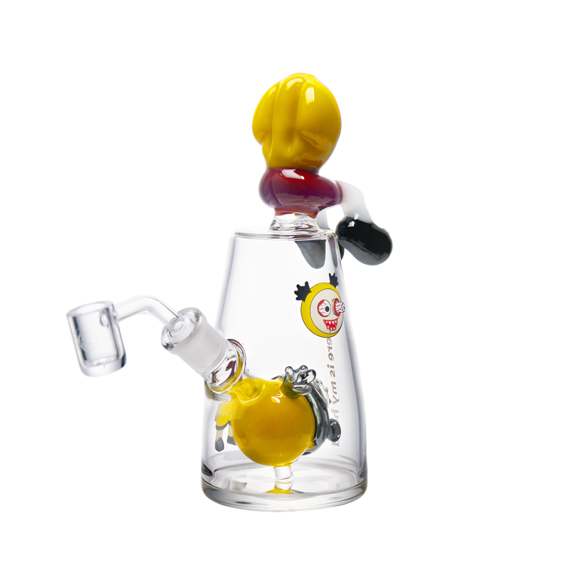 Cheech 7.5" Yellow Madness Smoky Silliness Unleashed Dab Rig