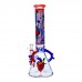 Cheech 15 Inch Heartfelt Hits Water Pipe – Colorful Straight Tube Bong