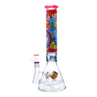 Cheech - 15" Dice-Themed Vibrant Casino Beaker Water Pipe - [CHE375]