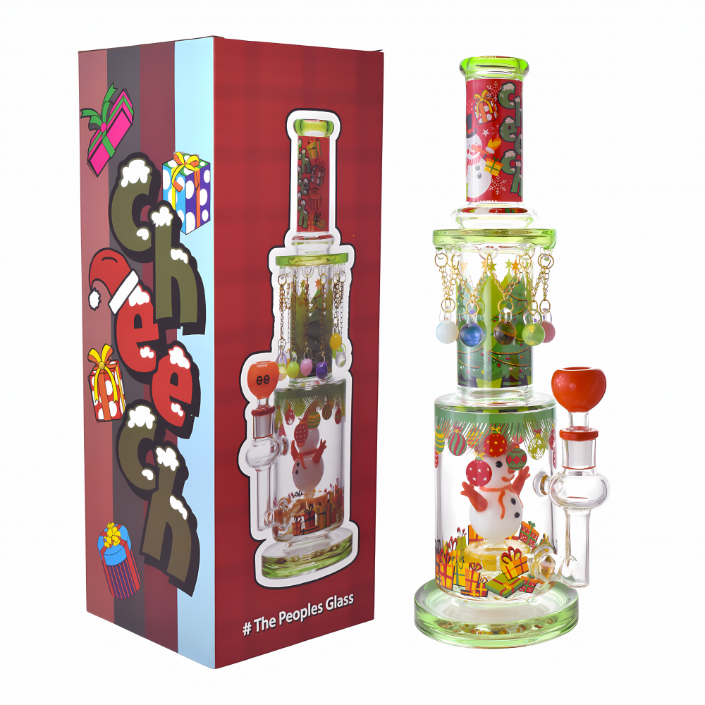 Cheech 15 Inch Frosty’s Ultimate Holiday Hotbox Water Pipe [CHE-394]