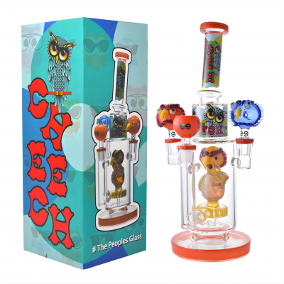 Cheech - 13" Owls Just Wanna Get High Water Pipe - [CHE-409]