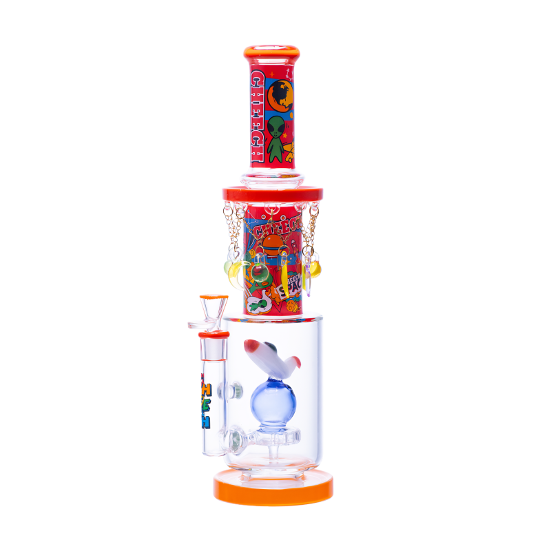 Cheech 15.5" Smoke To The Moon Water Pipe