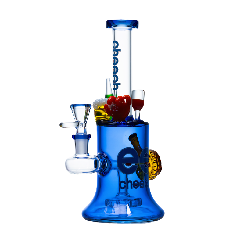 Cheech 9.5" Blue Beast Packed With Surprises Water Pipe