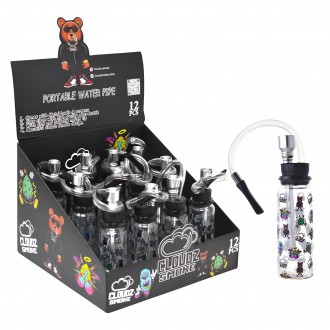 Cloudz Portable Water Pipe Hitter - 12Ct Display