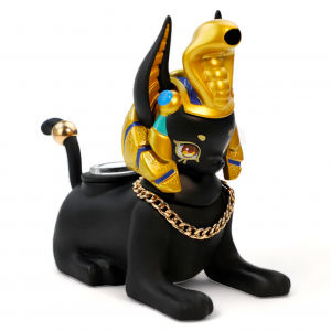 6.5" Anubis Aura - Breathe In The Divine, Savor The Essence Silicone Water Pipe - [CY002]