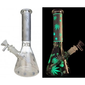 10.5" Leaf Decal Beaker WP 14F [CZS1033] [CZ1269]