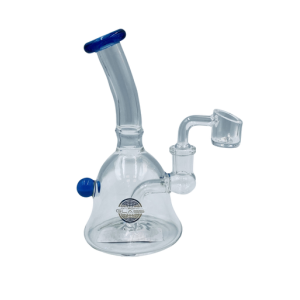 On Point Glass - 6" ColorT 1 Ball Fat Bell MiniR Water Pipe 14MM Female - WBNG - Assorted GW [JA420] 