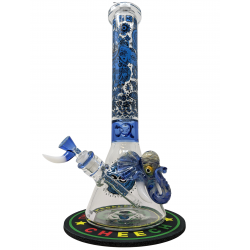 15" Cheech Glass "Find Me Where The Elephants Are"  Beaker With Dab Pad - [CHE-224]