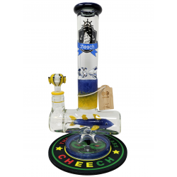 13.5" Cheech Glass Shark Attack Inline With Dab Pad - [CHE-229]