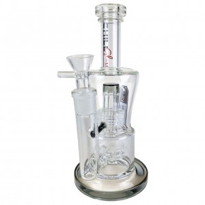 Chill Glass - 10" ColorT Matric Circ Perc Water Pipe 18Female - Green [JLE-177]
