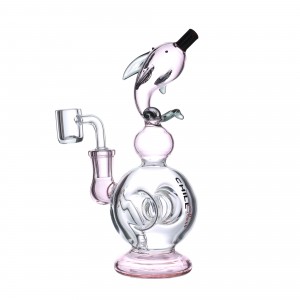 8.7" Chill Glass Fish Mouth Donut Body Banger Hanger [JLE-182]