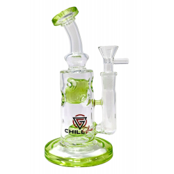 Chill Glass - 7" Fab Egg Shower Head Perc Water Pipe - [JLE-205]
