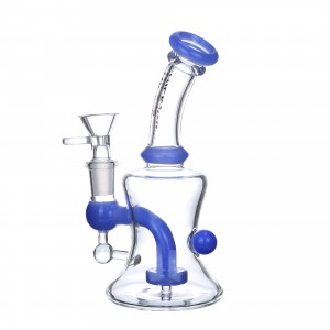 6.69" Chill Glass Bent Neck W/ Matrix Perc Water Pipe [JLE226]