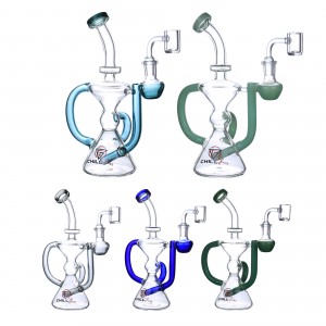 9" Chill Glass Recycler Water Pipe [JLE-234]