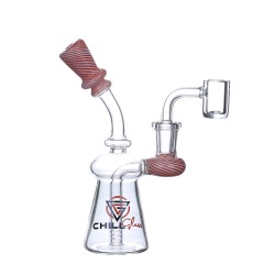 6" Chill Glass Banger Hanger Water Pipe [JLE-247]