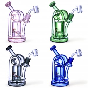 Chill Glass - 7" Drumming Elegance In Each Puff w/ HoneyComb Perc Water Pipe [JLE-359]