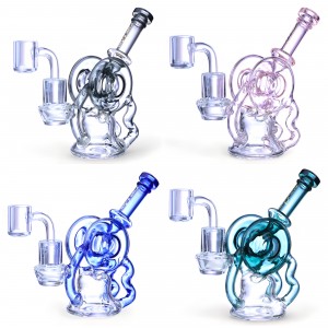 Chill Glass - 5.5" Drum Bell, Big Style Miniature Water Pipe [JLE-360]