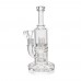 Crystal Series by HPG - 10" Double UFO Perc Water Pipe Rig - [ES2236-BX]