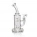 Crystal Series by HPG - 10" Reinforced Slit Cut Perc Water Pipe - [ES2238-BX]