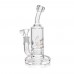 Crystal Series by HPG - 9.5" Slit Bucket Perc Straight Water Pipe - [ES2239-BX]