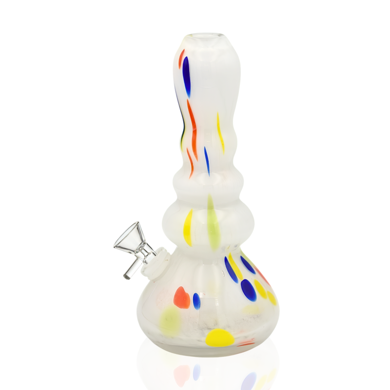 9" Multi Bubble Flask Soft Glass Water Pipe – Glass On Glass
