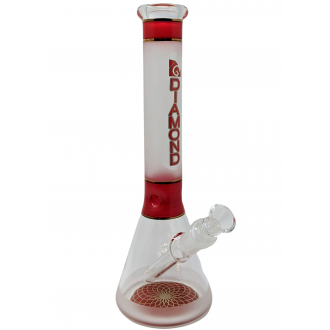 11.5" Diamond Glass Beaker Water Pipe [DGW972]