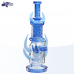 12-inch Dogg Lbs Westside Rider water pipe with silver-fumed glass and paisley design