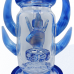 12-inch Dogg Lbs Westside Rider water pipe with silver-fumed glass and paisley design