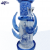 12-inch Dogg Lbs Westside Rider water pipe with silver-fumed glass and paisley design