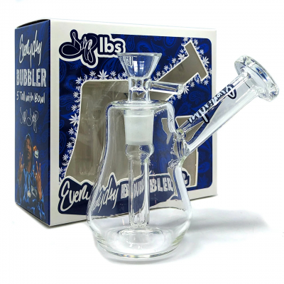 Dogg Lbs - Everyday 5" Bubbler Water Pipe - Clear [DLWP0002]