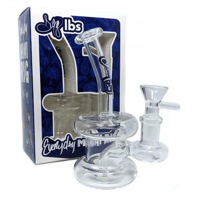 Dogg Lbs - Everyday 5.5" Double Ring Rig Water Pipe - Clear