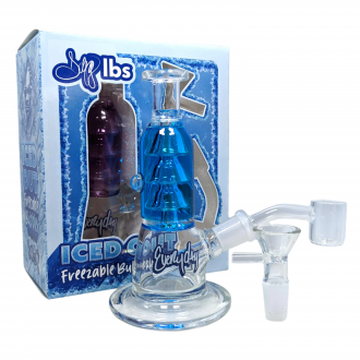 Dogg Lbs - 5.5" Iced Out Freezeable Water Pipe - with 14M Banger & Bowl - [DLWP0006]