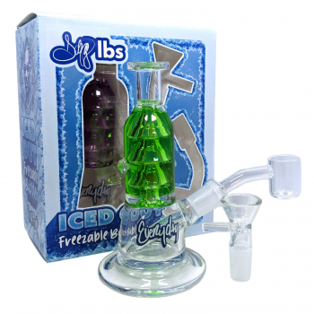 Dogg Lbs - 5.5" Iced Out Freezeable Water Pipe - with 14M Banger & Bowl - [DLWP0006]