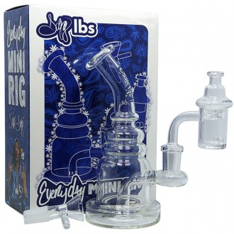 Dogg Lbs - Everyday 6.5" Mini Rig Water Pipe Box Set w/ Banger & Carb Cap
