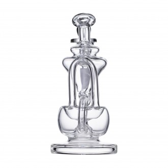5" Clear Glass Recycler Rig (Style 1A)
