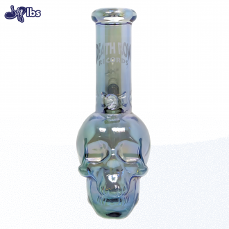 Death Row Records - 8" Assorted Metallic Skull Water Pipe - with 14M Bowl