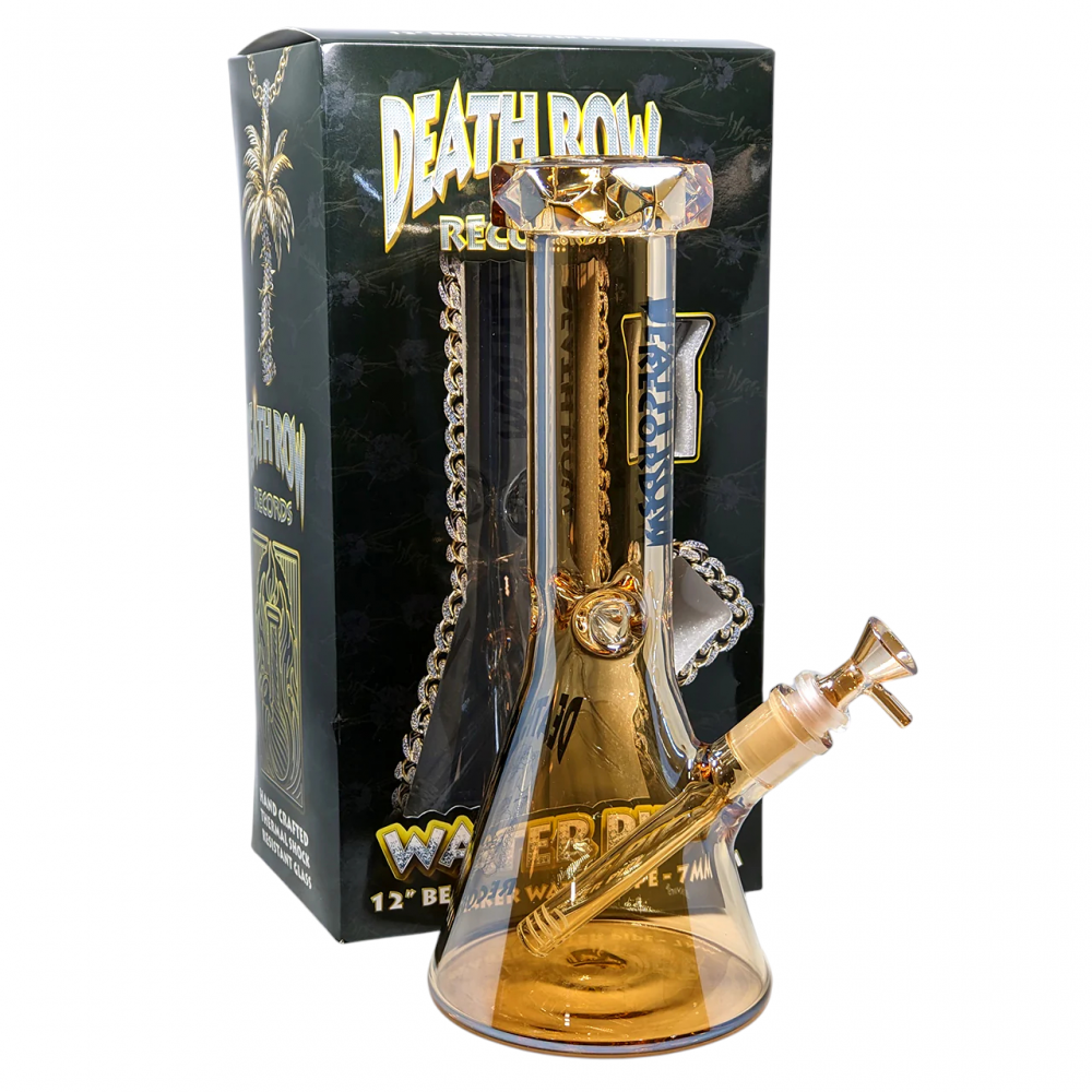 Death Row Records 12 Inch Electro Plated Beaker Water Pipe with 14mm Bowl [DRWP0007]