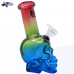6-inch Spectrum skull bubbler water pipe with Death Row Records branding