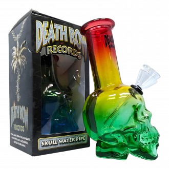 Death Row Records - 6" Skull Bubbler Water Pipe