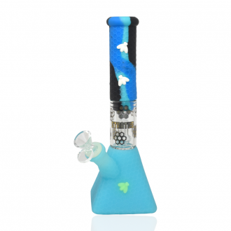 11" STRATUS Silicone Bee Pyramid Water Pipe - Assorted Colors