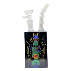 8'' Juice Box Rig Water Pipe 14mm Male Joint W/ 14mm Bowl - [DY-154]