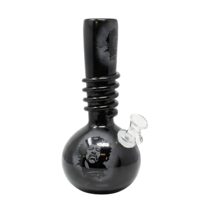 9" Vintage Bubble Base Soft Glass Water Pipe